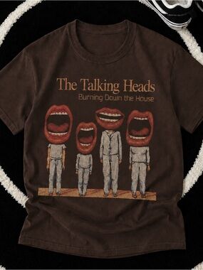 The Talking Heads 'Burning Down the House' Shirt, Rock Graphic Tee